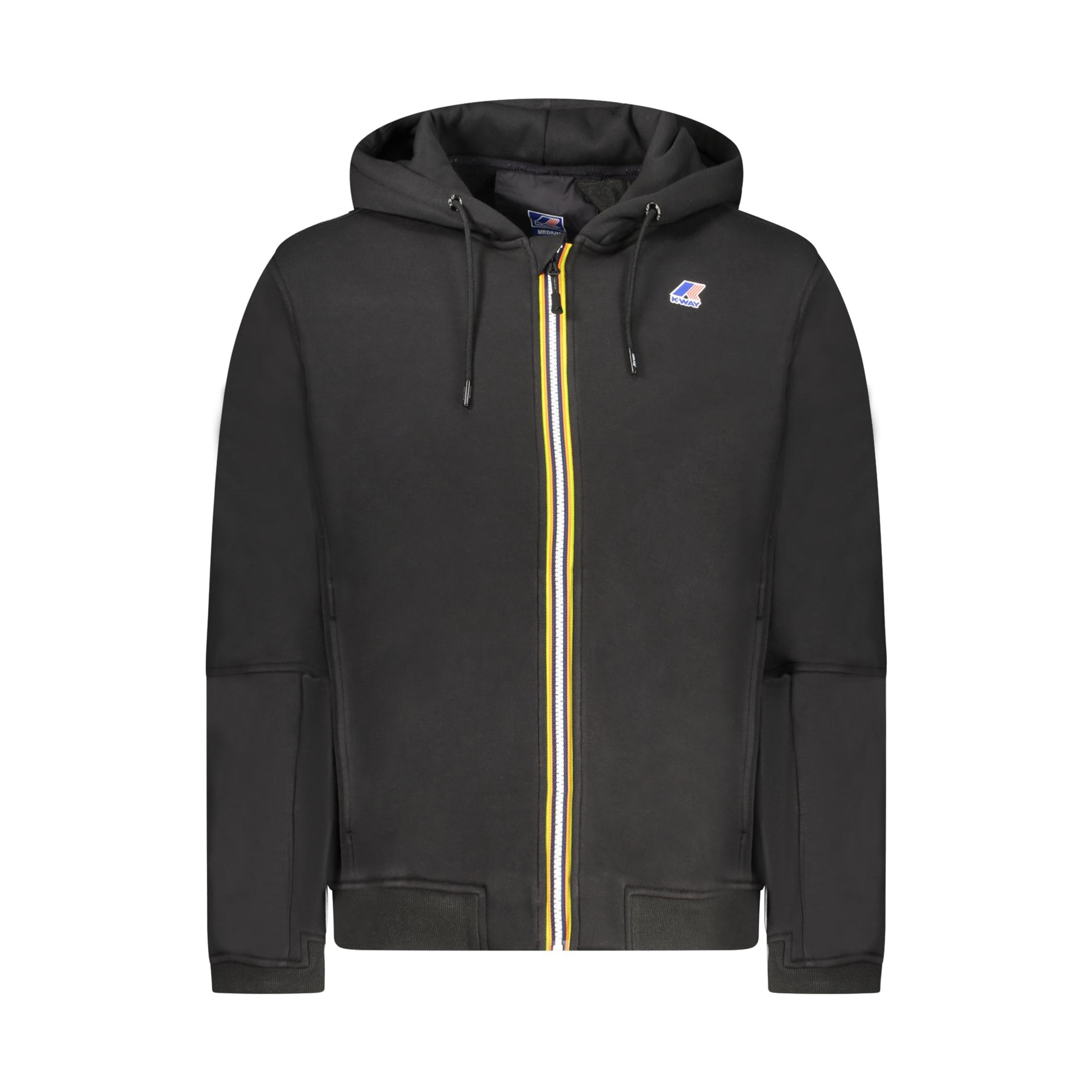 Снимка на Мъжки черен суитшърт с цип k-way K WAY