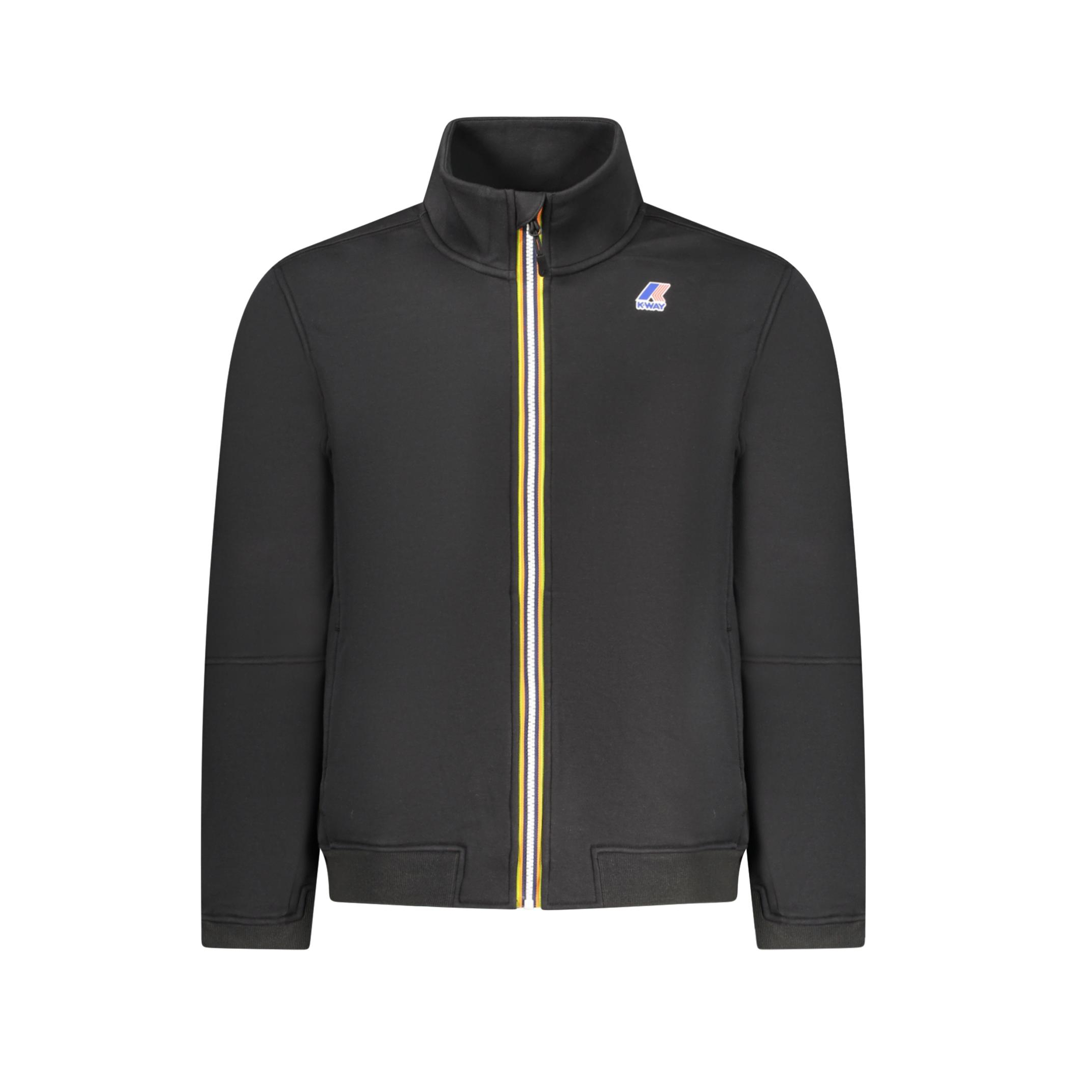 Снимка на Мъжки черен суитшърт с цип k-way K WAY