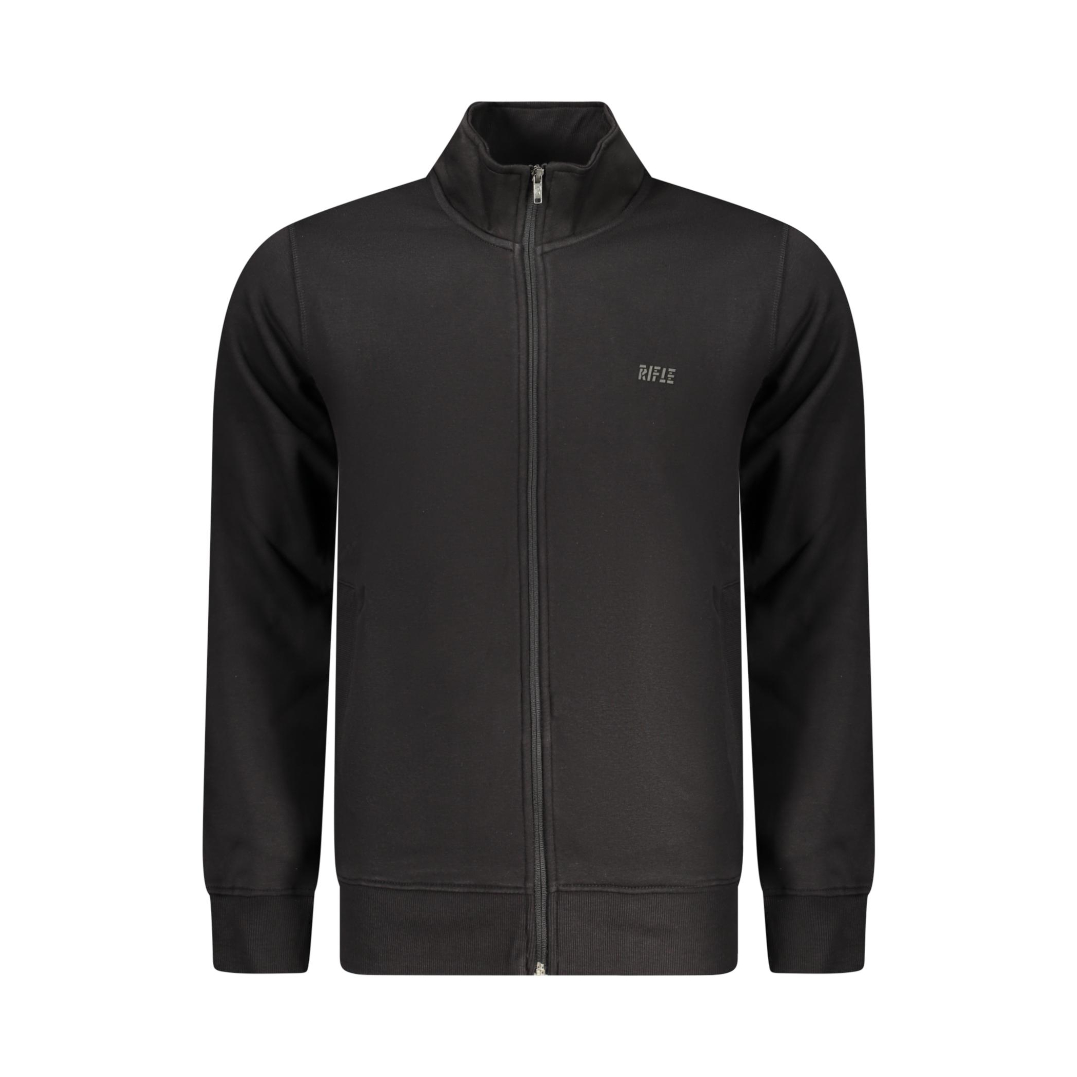 Снимка на Мъжки черен суитшърт с цип  RIFLE