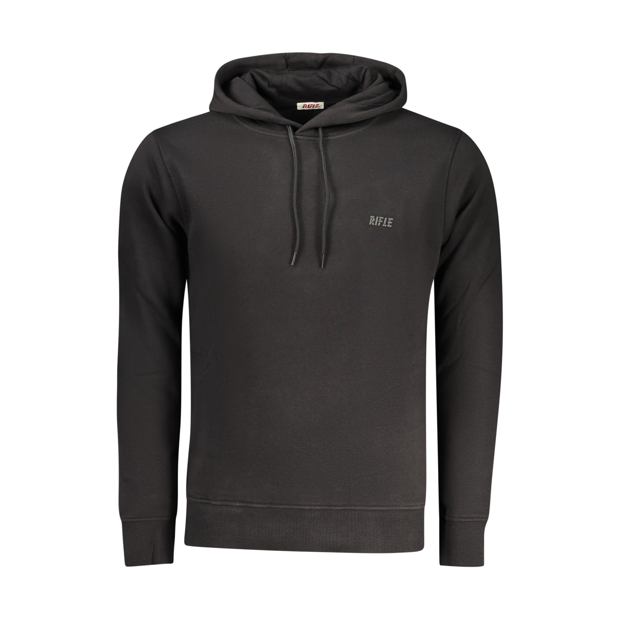 Снимка на Мъжки черен суитшърт с цип  RIFLE