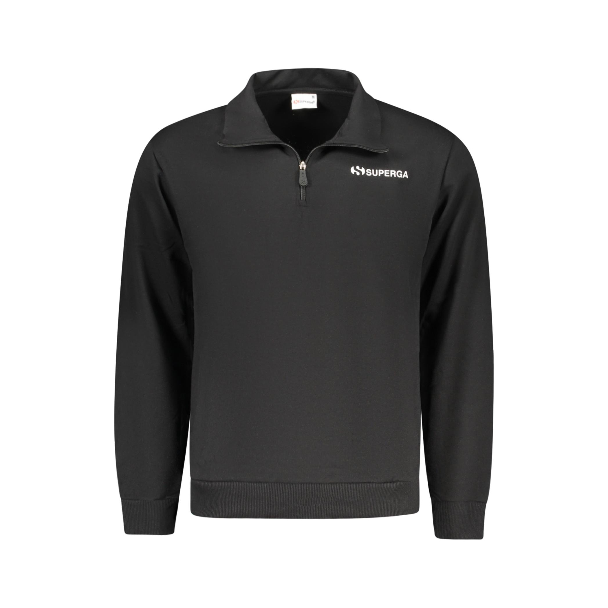 Снимка на Мъжки черен суитшърт с цип  SUPERGA
