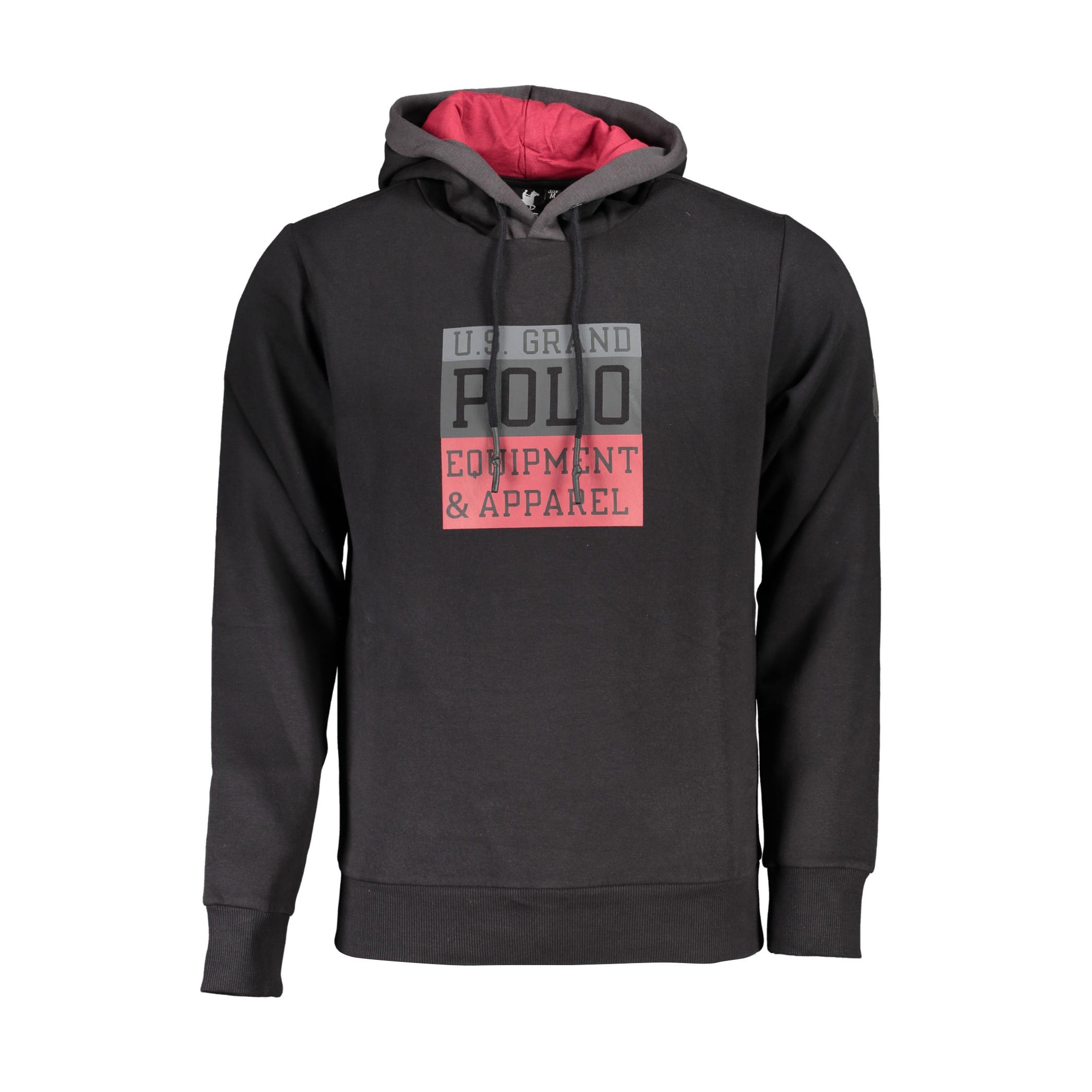 Снимка на Мъжки черен суитшърт с цип us grand U.S. GRAND