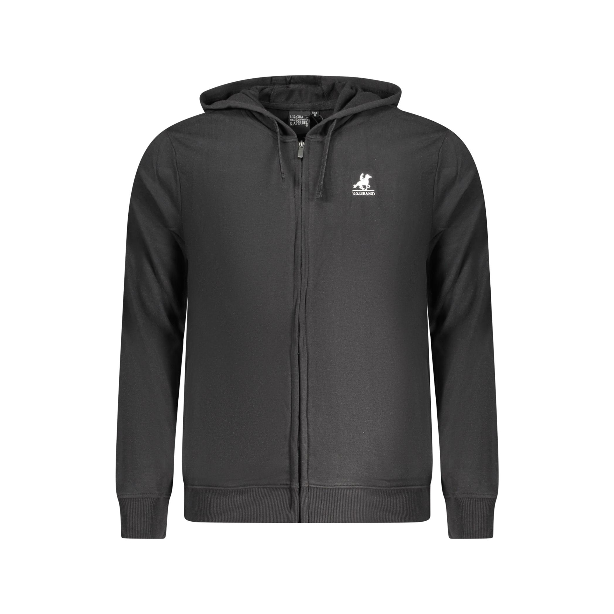 Снимка на Мъжки черен суитшърт с цип us grand U.S. GRAND