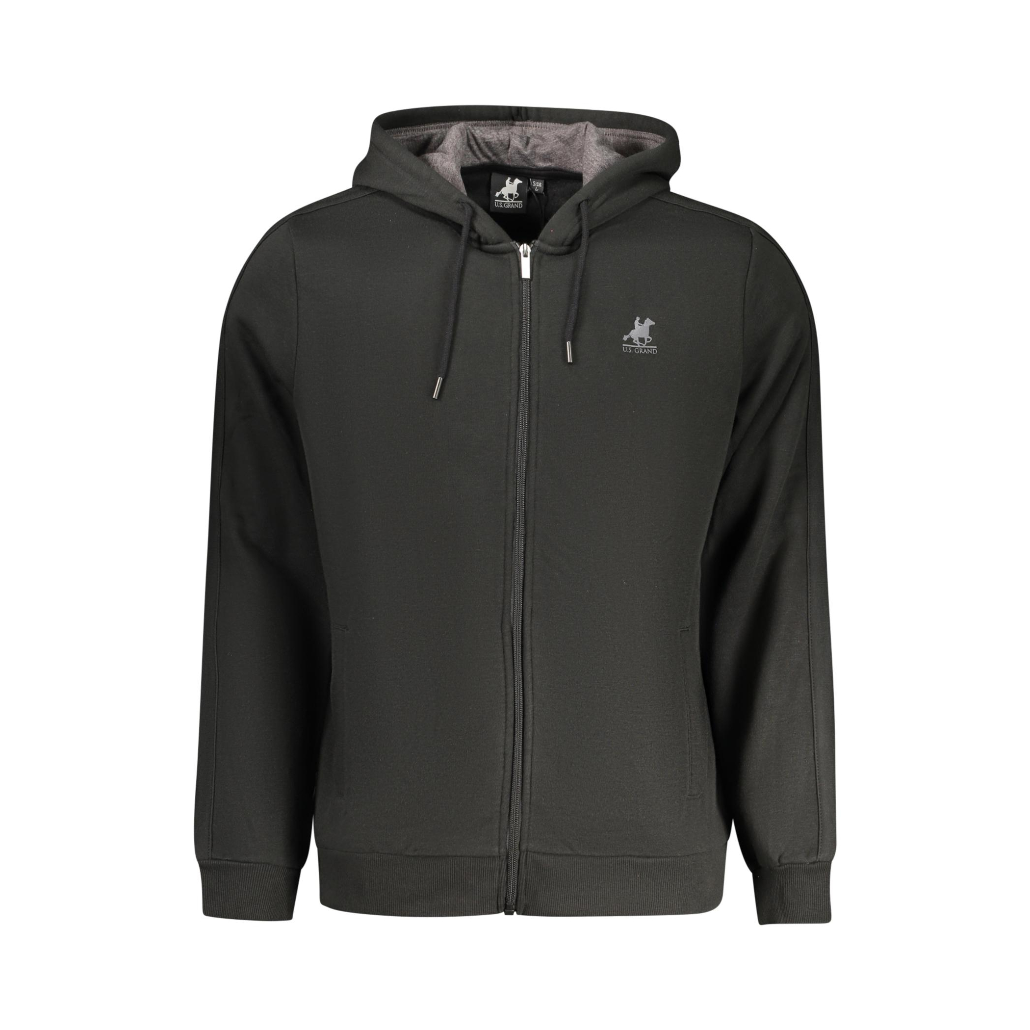 Снимка на Мъжки черен суитшърт с цип us grand U.S. GRAND