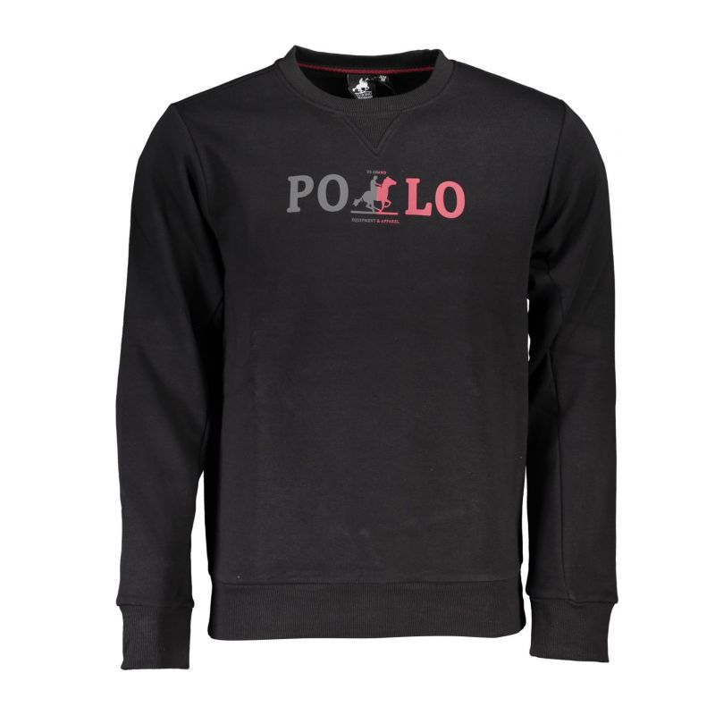 Мъжки черен суитшърт с цип us grand