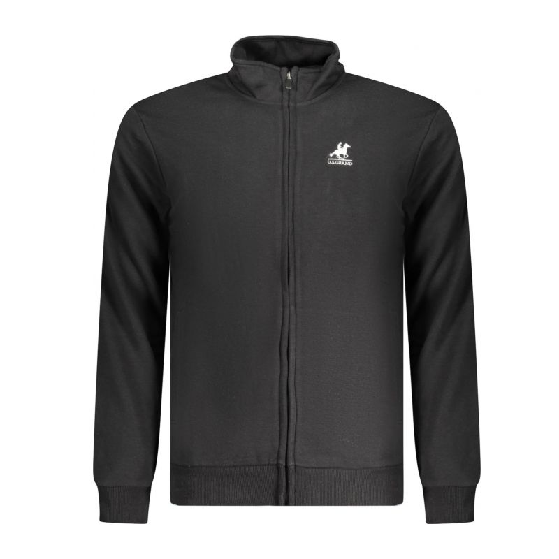 Мъжки черен суитшърт с цип us grand