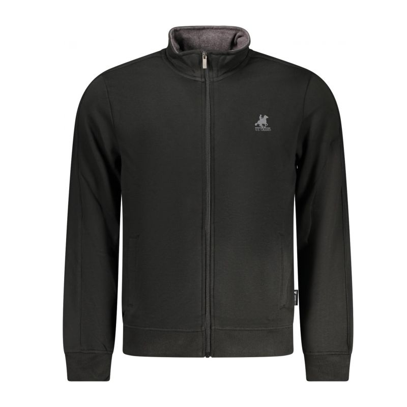 Мъжки черен суитшърт с цип us grand