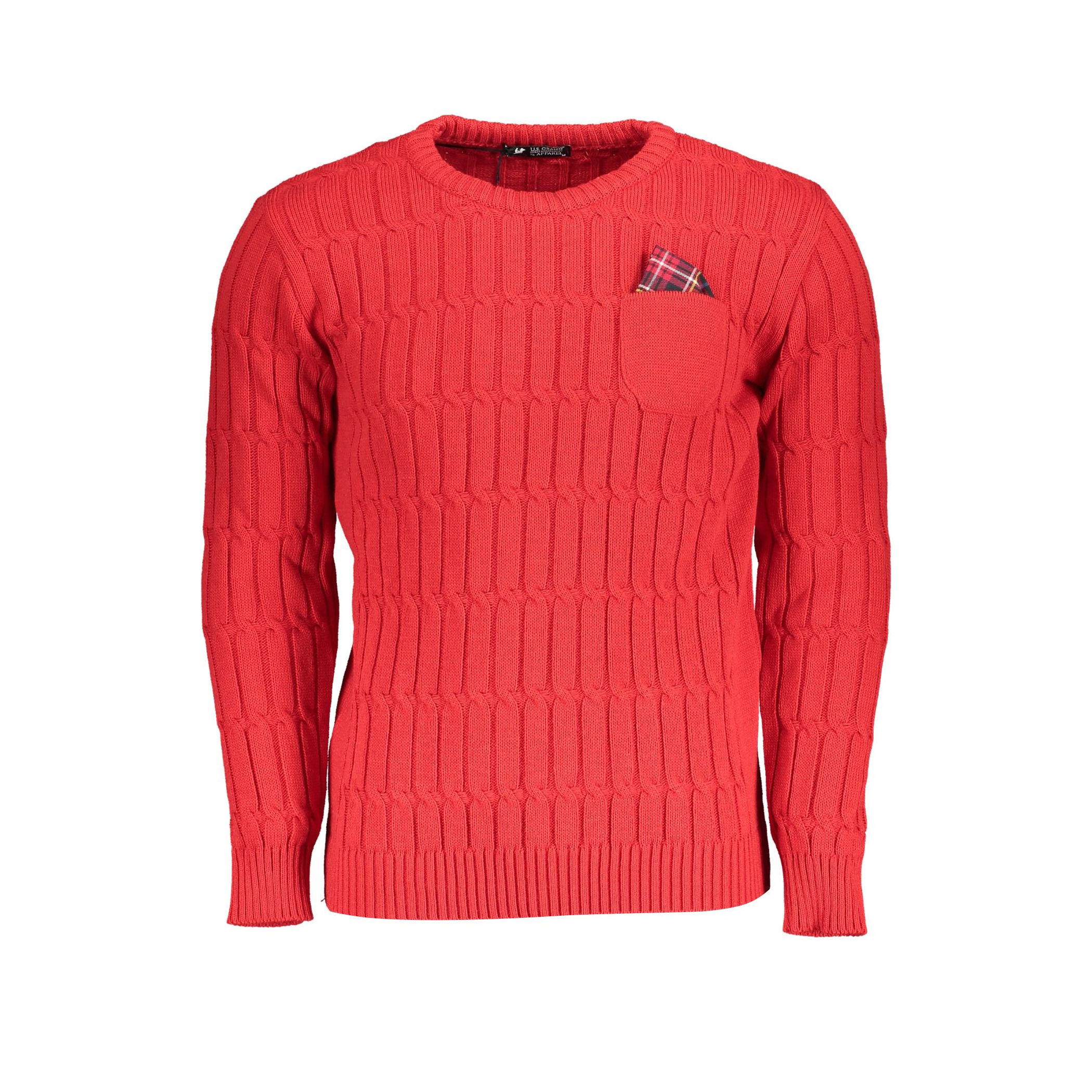 Снимка на Мъжки червен пуловер us grand U.S. GRAND