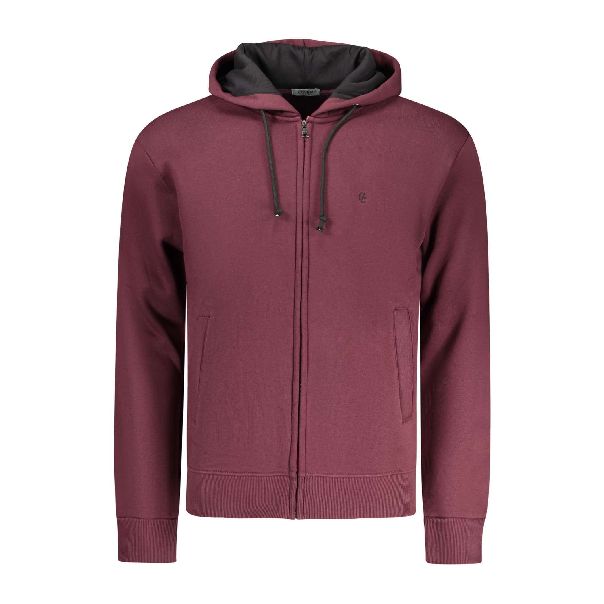 Снимка на Мъжки червен суитшърт с цип  COVERI MOVING