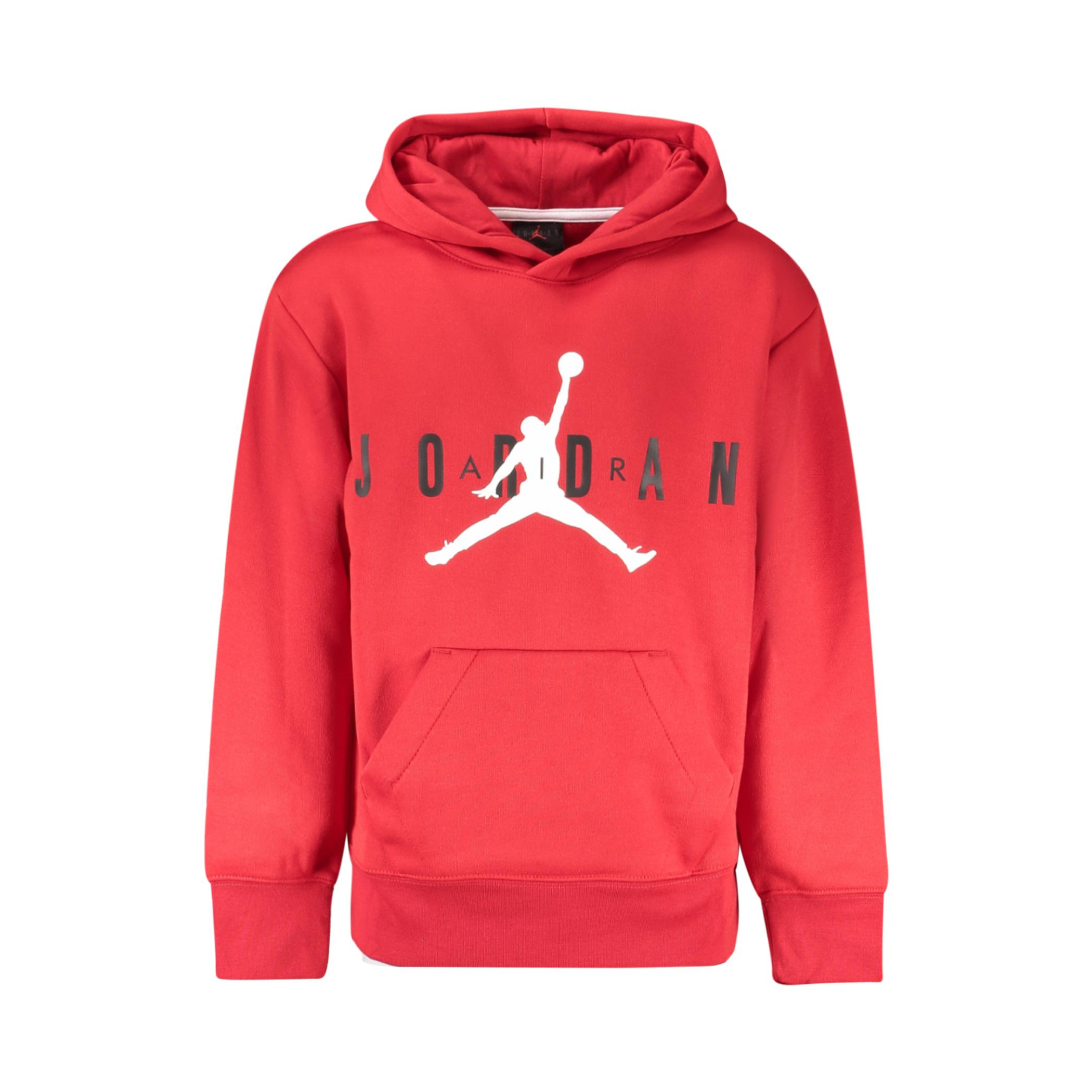 Снимка на Мъжки червен суитшърт с цип  JORDAN