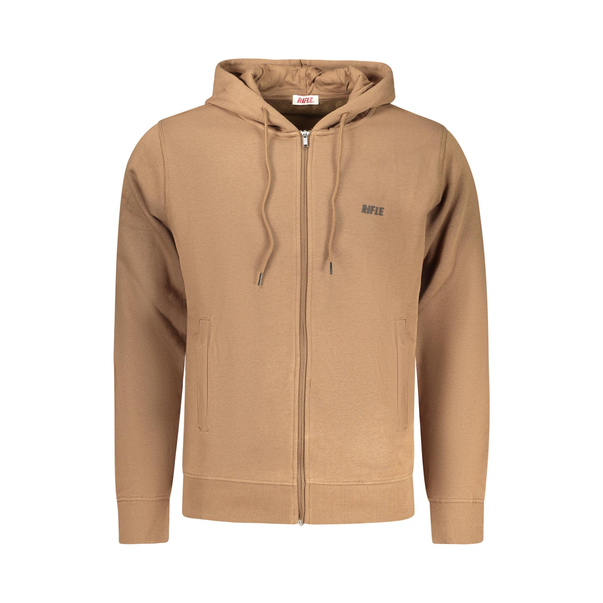 Снимка на Мъжки кафяв суитшърт с цип  RIFLE