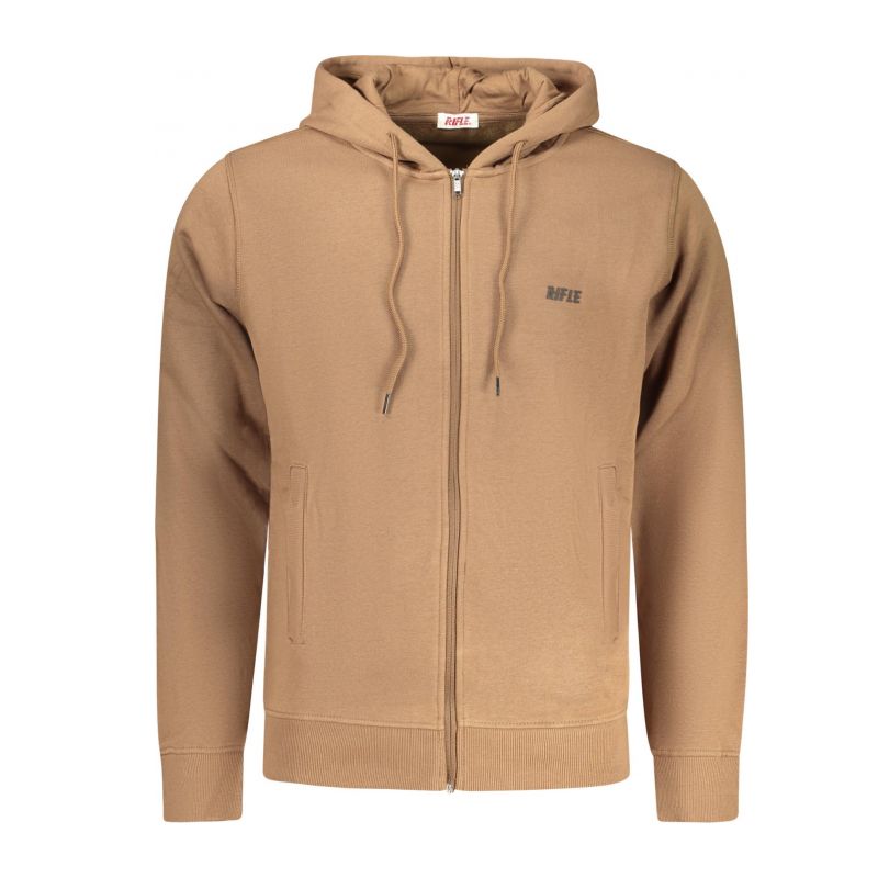 Мъжки кафяв суитшърт с цип