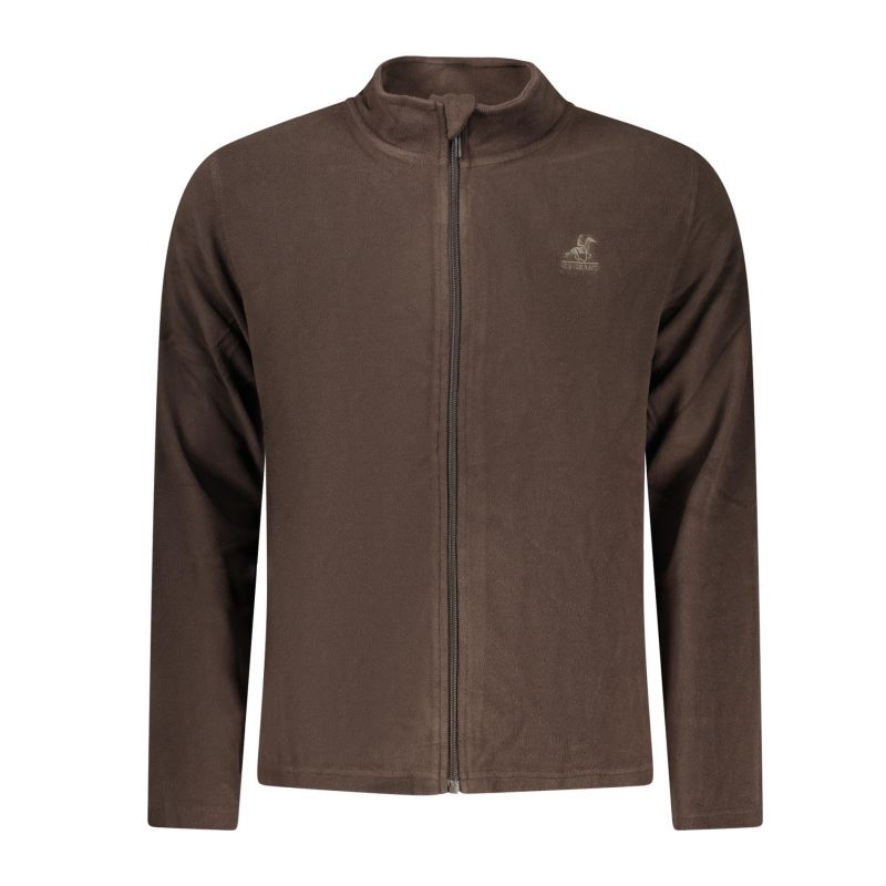 Снимка на Мъжки кафяв суитшърт с цип us grand U.S. GRAND 