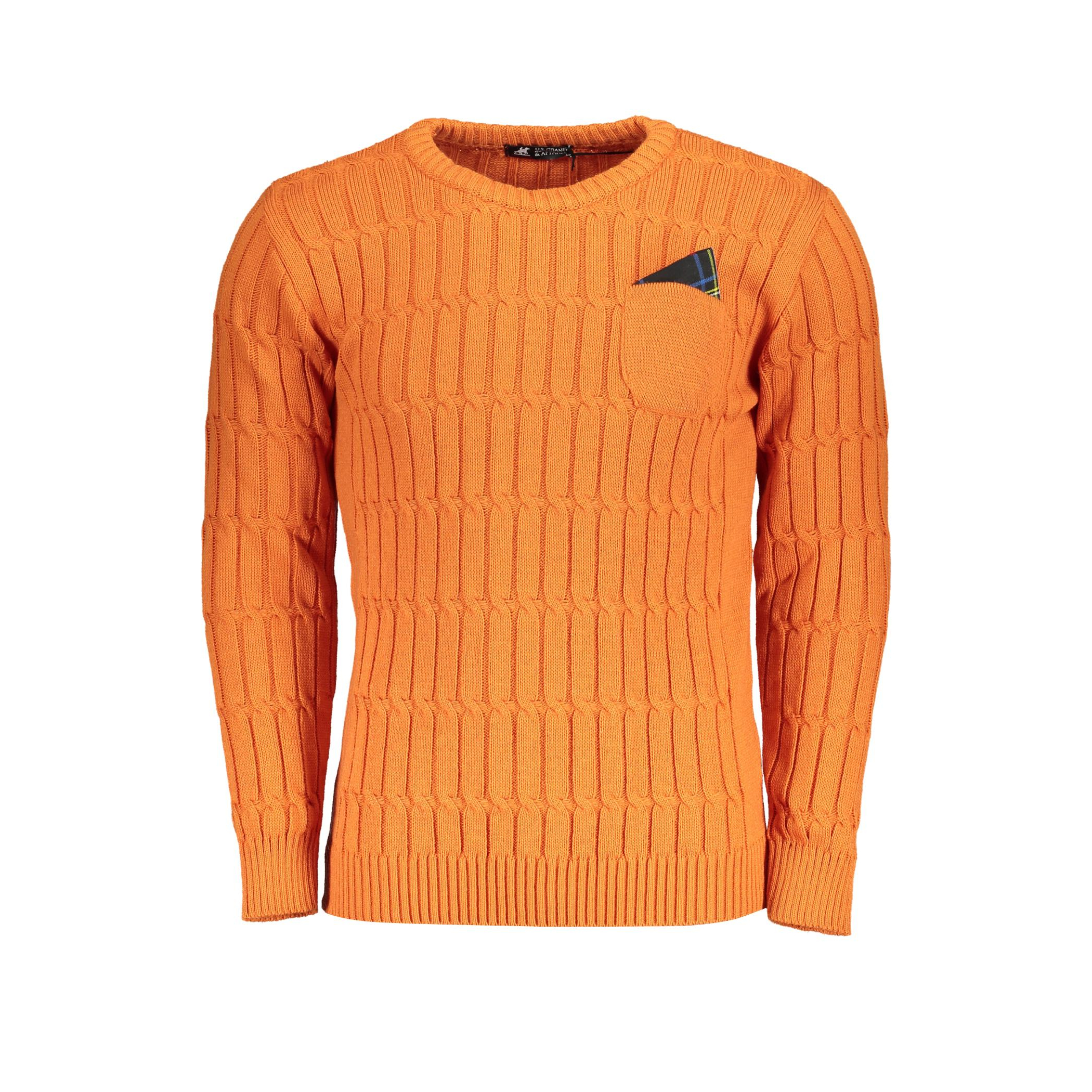 Снимка на Мъжки оранжев пуловер us grand U.S. GRAND