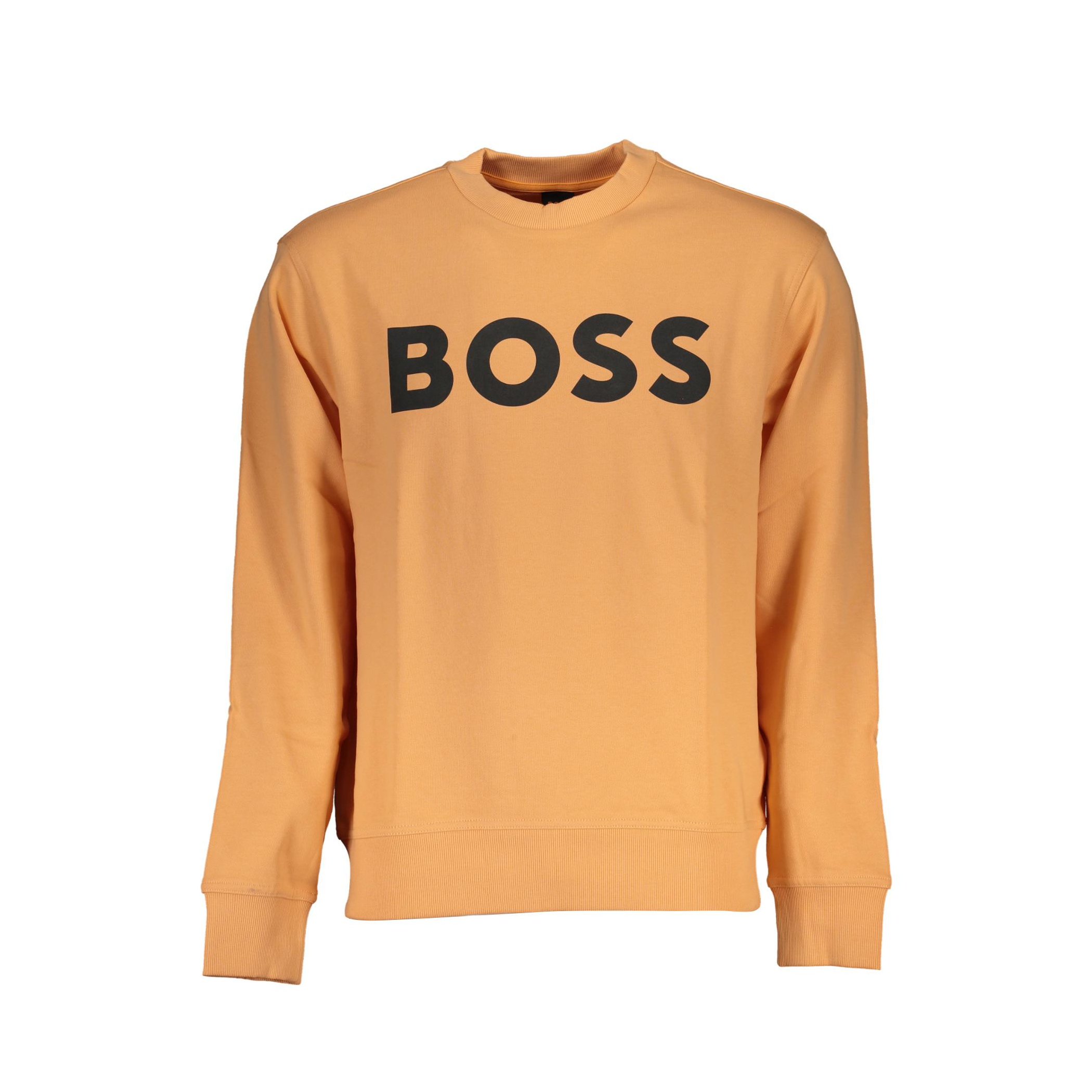 Снимка на Мъжки оранжев суитшър без цип hugo  BOSS