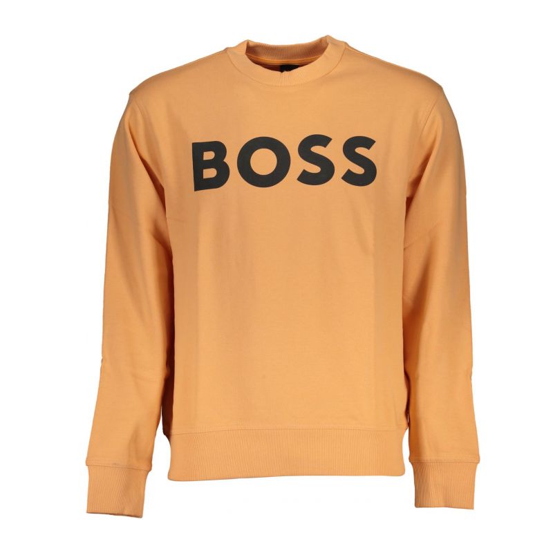 Снимка на Мъжки оранжев суитшър без цип hugo  BOSS 