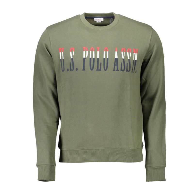 Мъжки поло суитшърт без цип, зелен