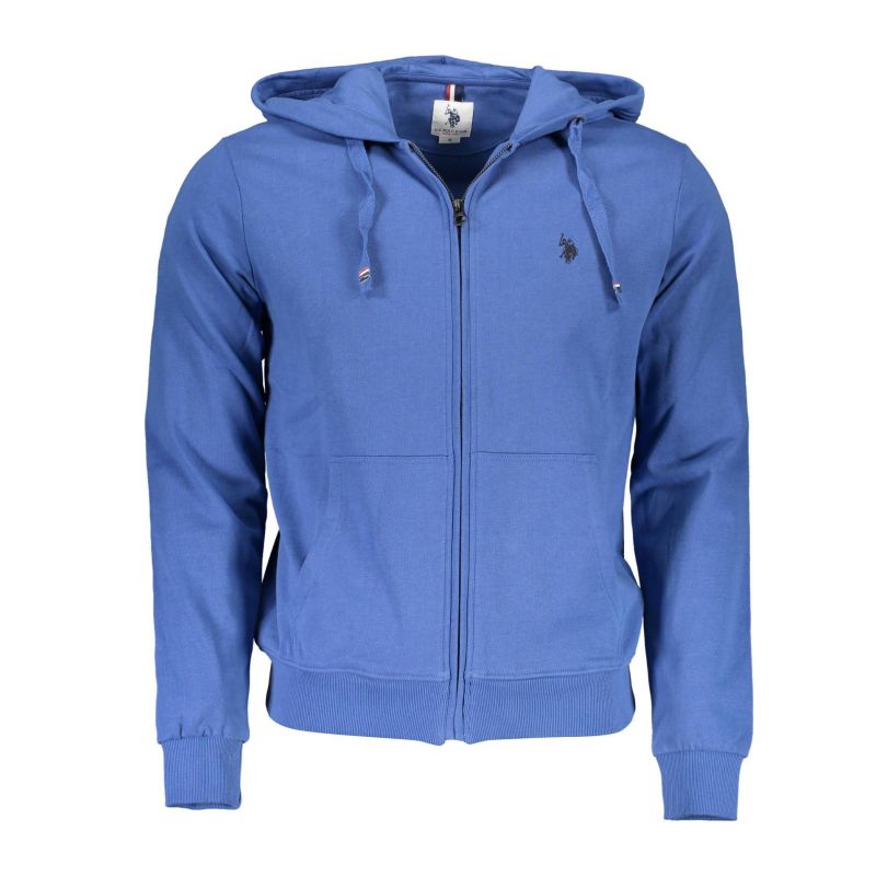 Мъжки поло суитшърт с цип, син