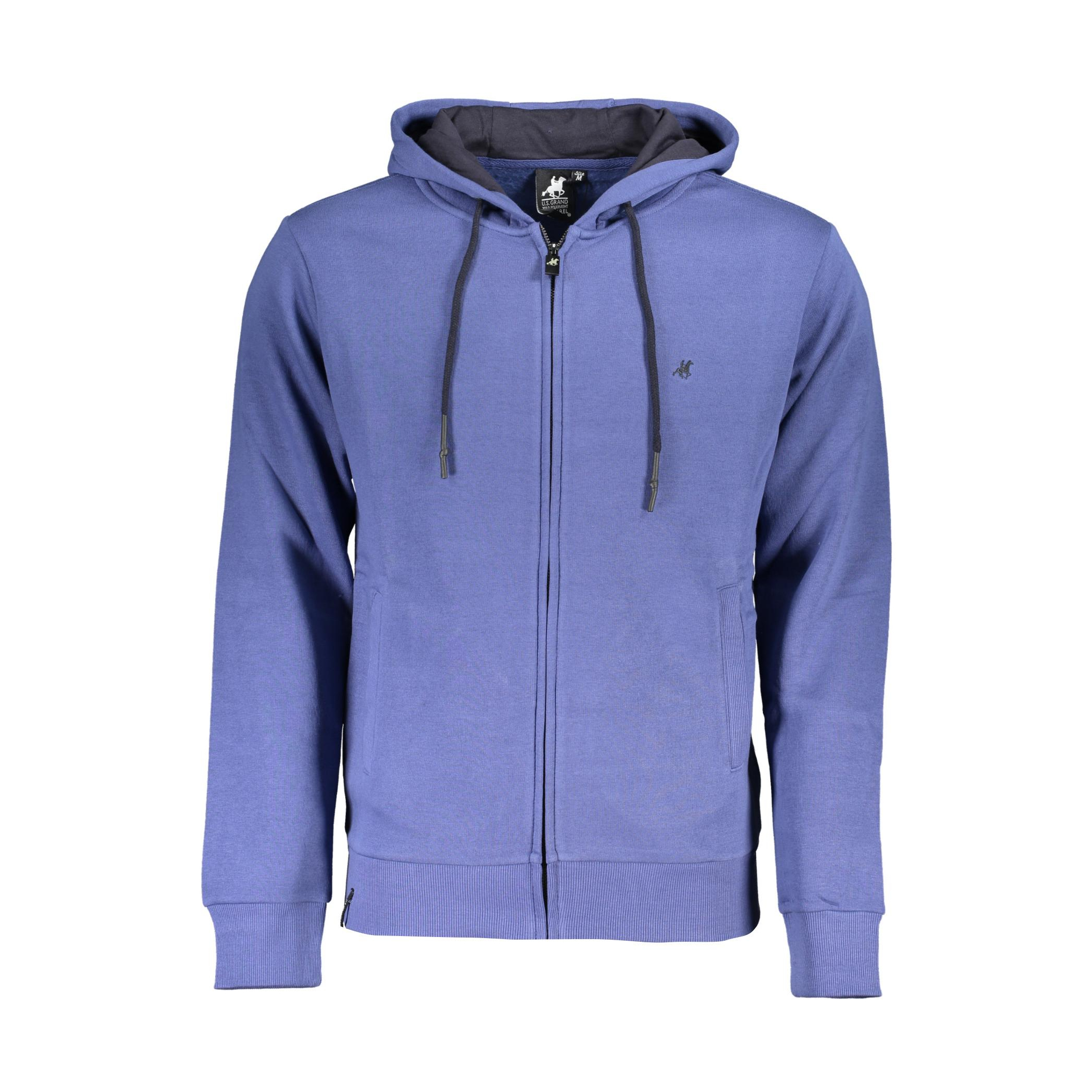 Снимка на Мъжки син суитшърт с цип us grand U.S. GRAND