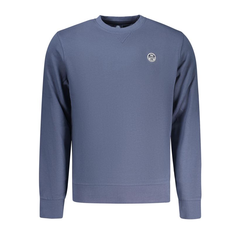 Мъжки синя блузер с цип