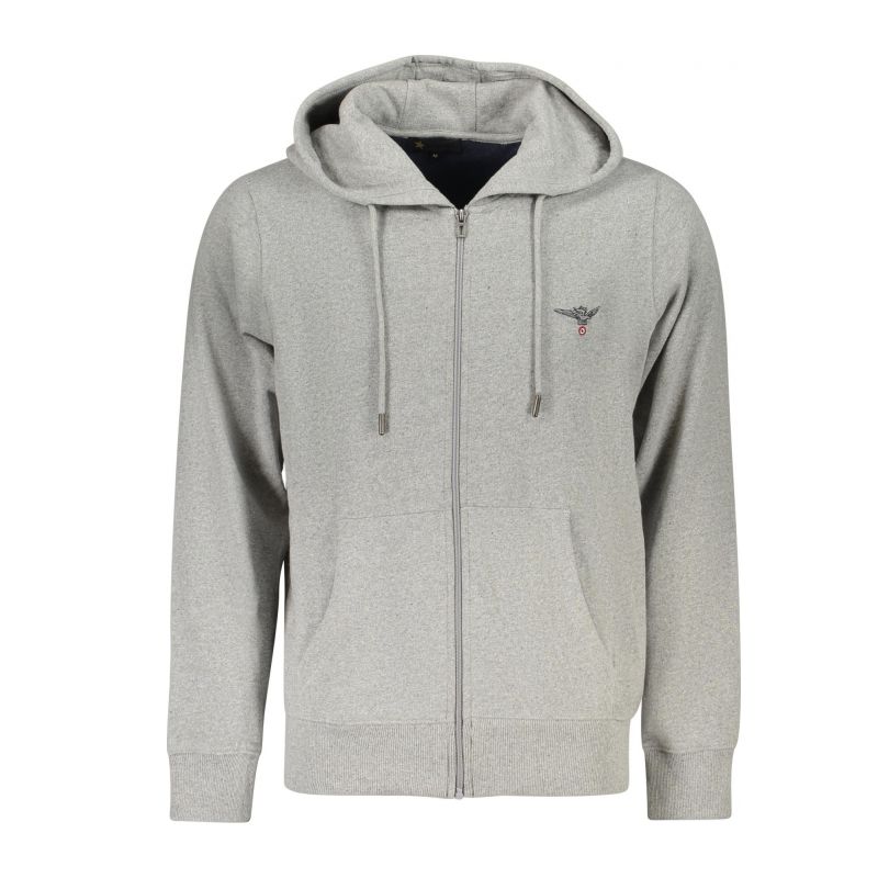 Мъжки сиви суитшърт с цип от военната академия