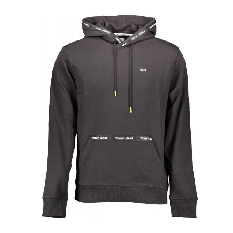 TOMMY HILFIGER Мъжки суичър без цип цвят черен - OneMoreTrend
