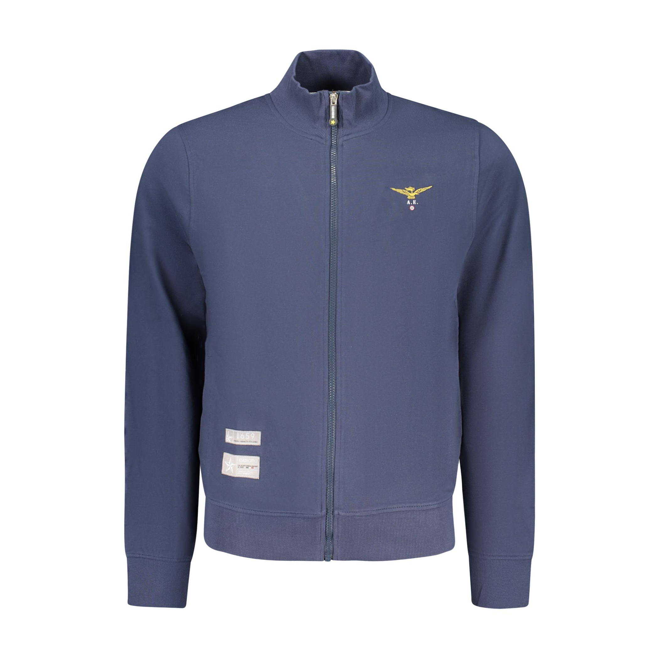 Снимка на Мъжки суитшър с цип, син, военна академия ACCADEMIA MILITARE