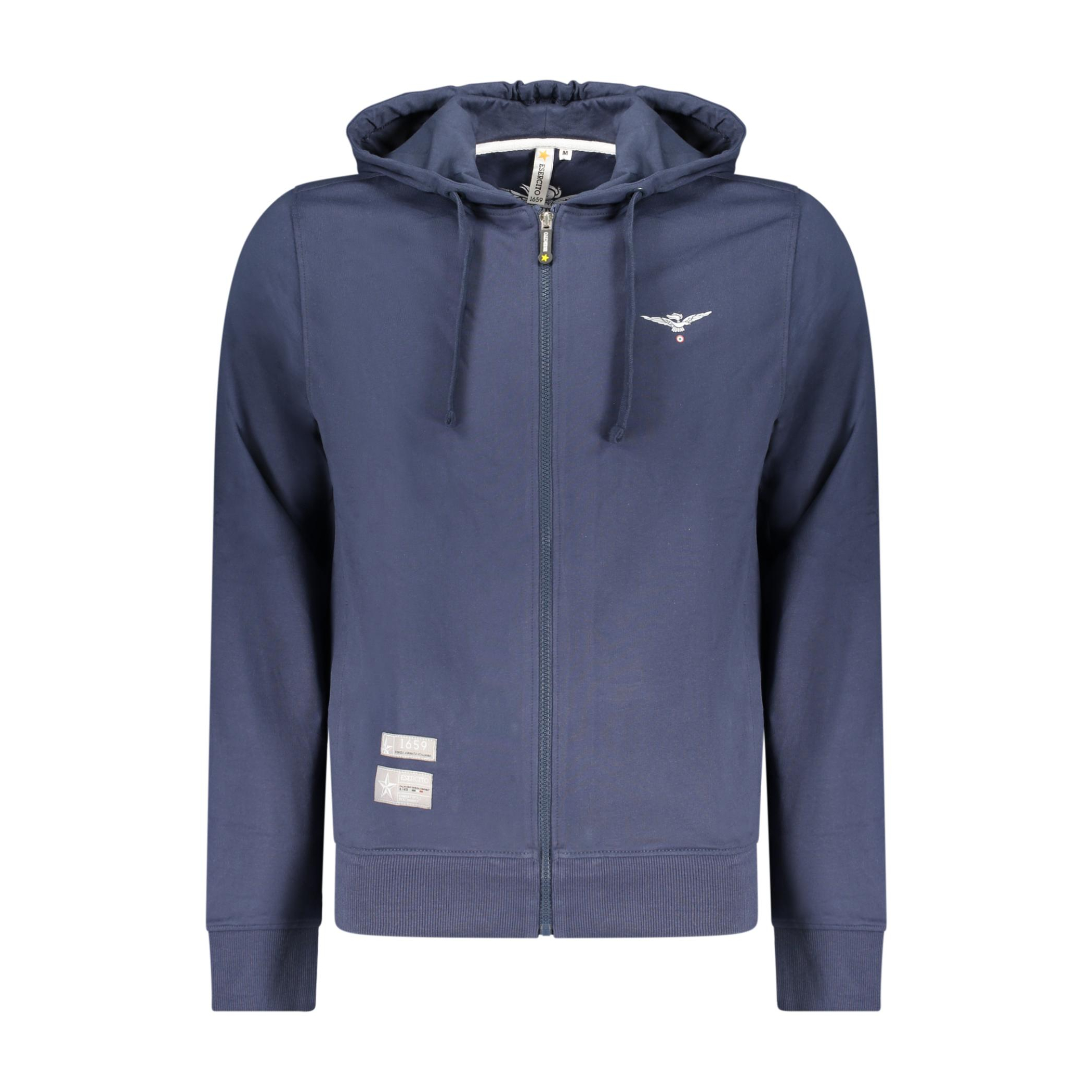 Снимка на Мъжки суитшър с цип, син, военна академия ACCADEMIA MILITARE