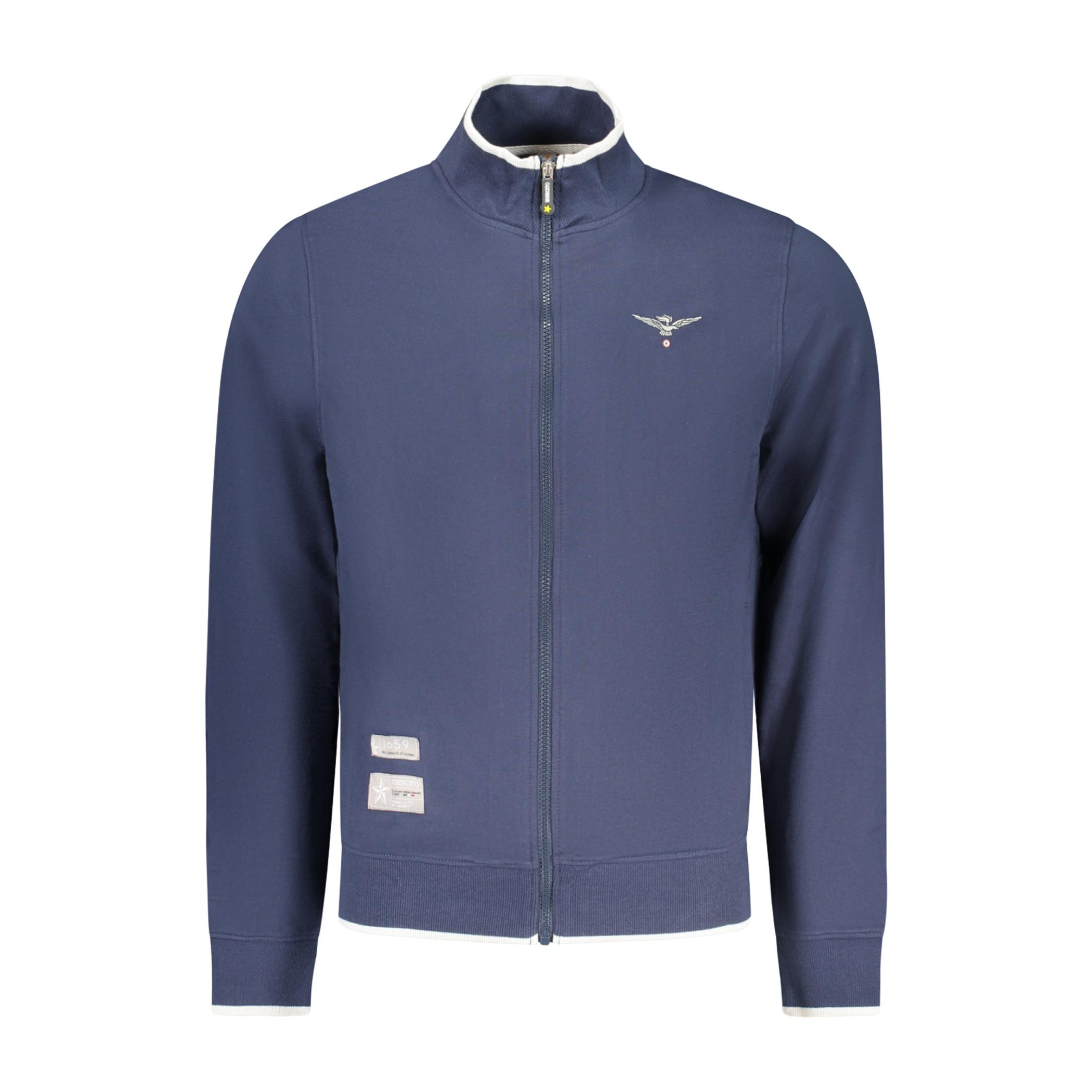 Снимка на Мъжки суитшър с цип, син, военна академия ACCADEMIA MILITARE