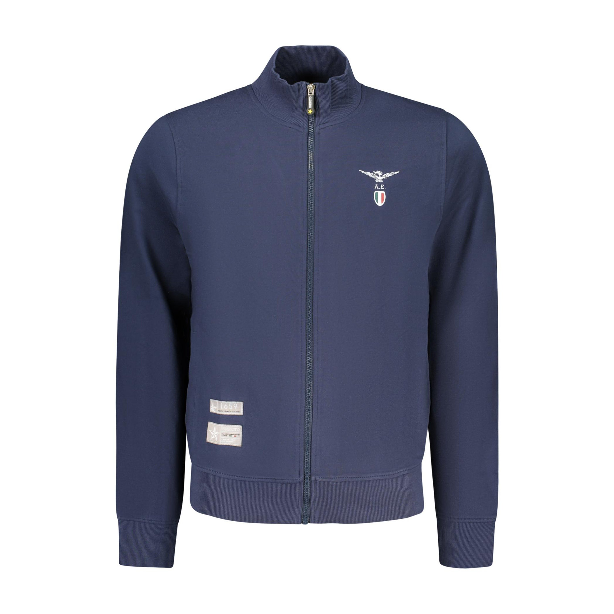 Снимка на Мъжки суитшър с цип, син, военна академия ACCADEMIA MILITARE