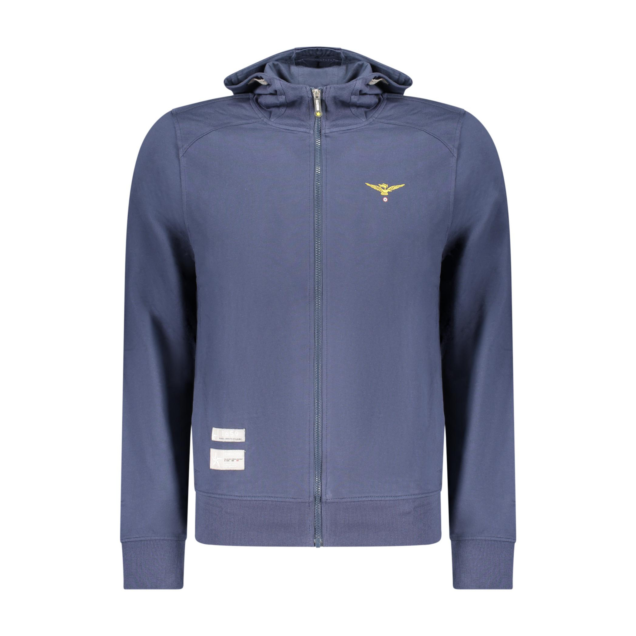 Снимка на Мъжки суитшър с цип, син, военна академия ACCADEMIA MILITARE