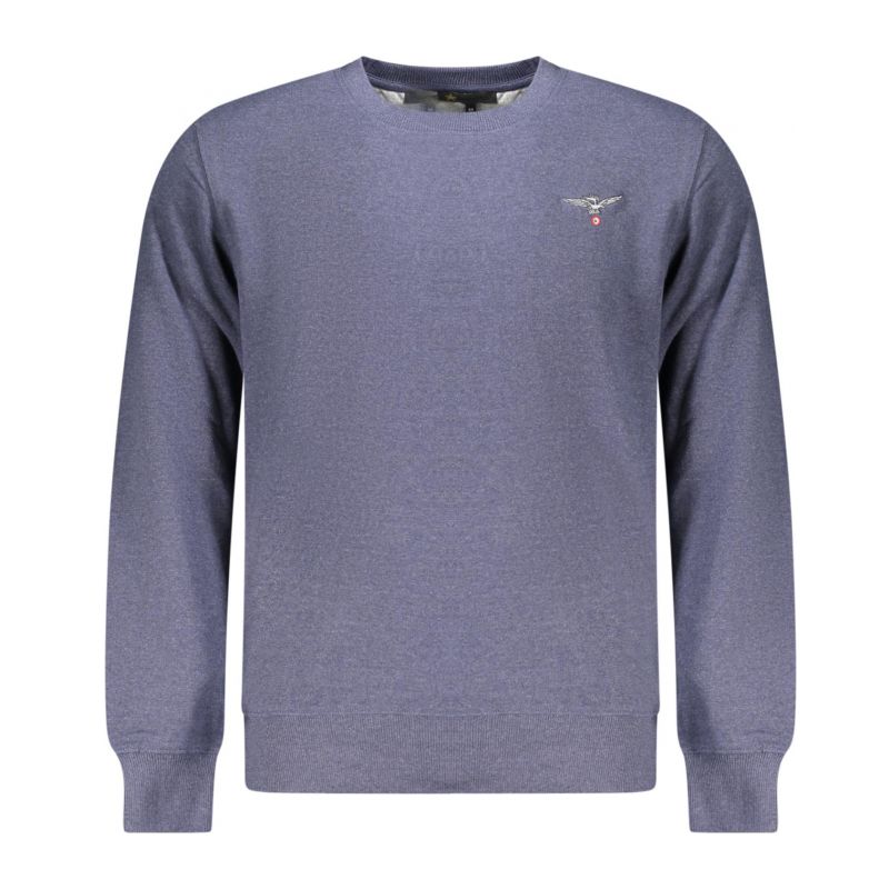 Мъжки суитшър с цип, син, военна академия