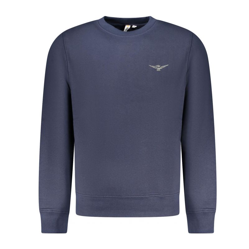 Мъжки суитшър с цип, син, военна академия