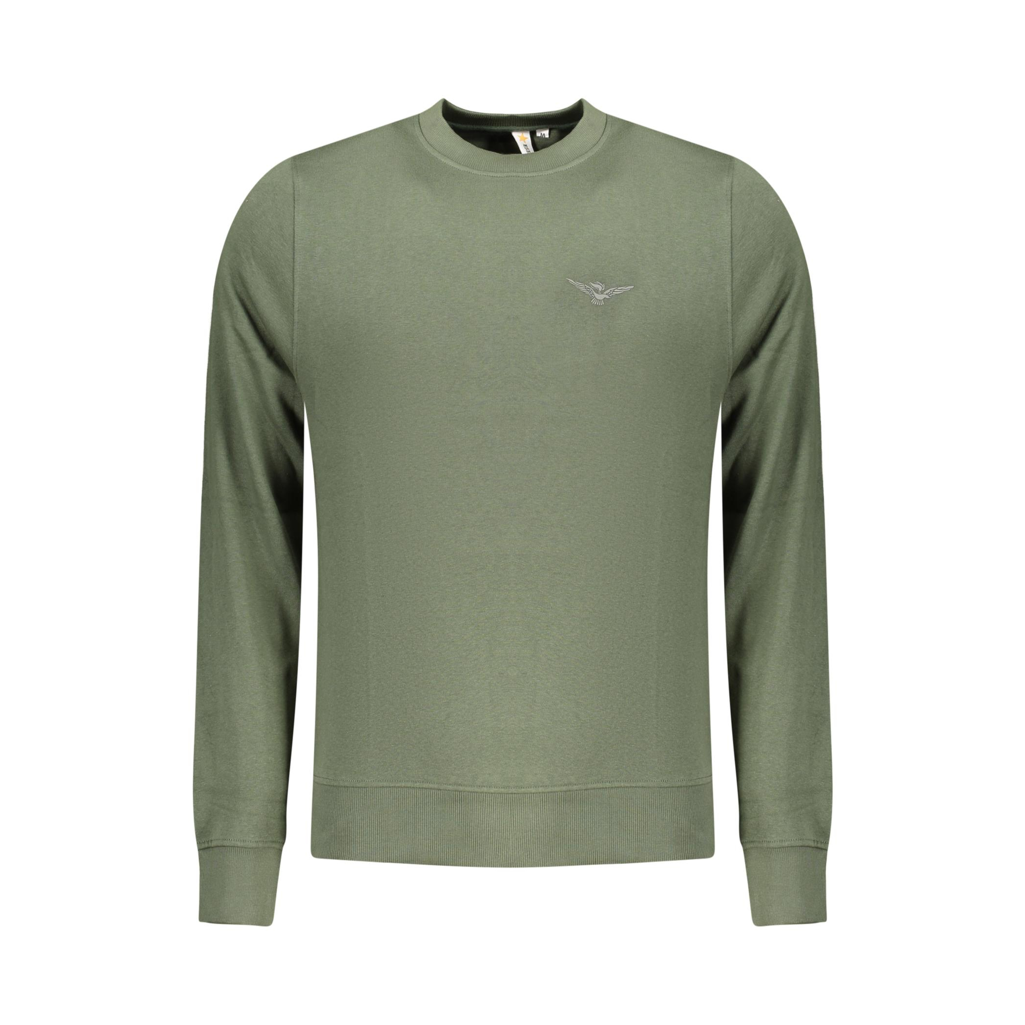 Снимка на Мъжки суитшър с цип, военна академия, зелен ACCADEMIA MILITARE