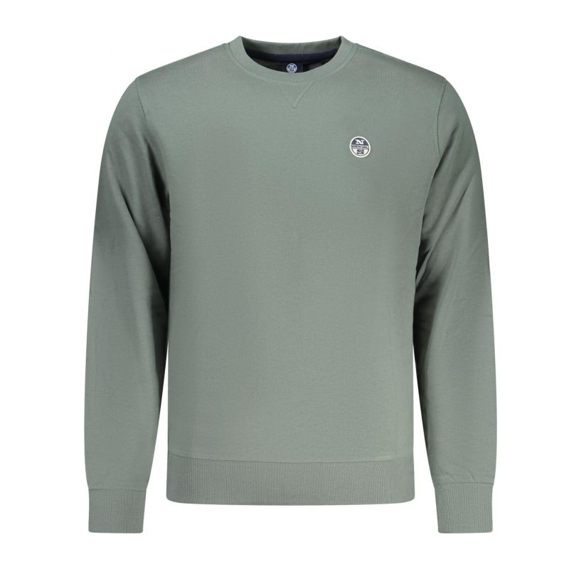 Мъжки суитшър с цип , зелен