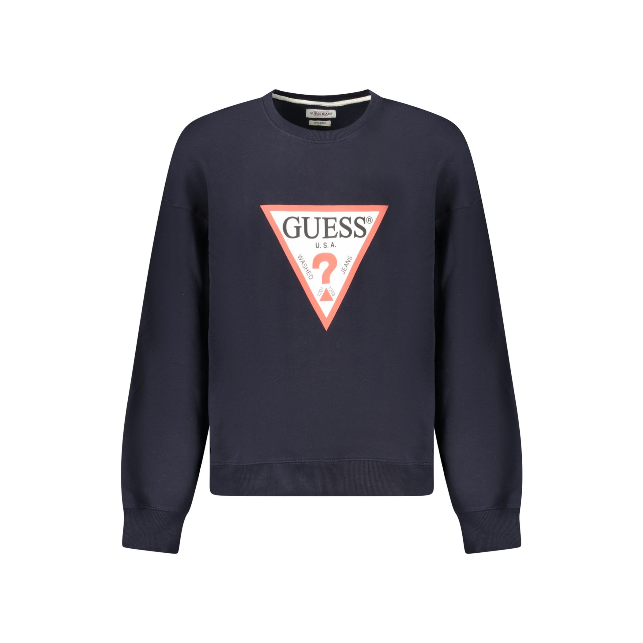 Снимка на Мъжки суитшърт без цип, син GUESS