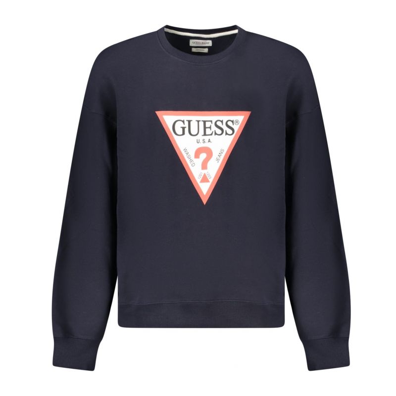 Снимка на Мъжки суитшърт без цип, син GUESS 