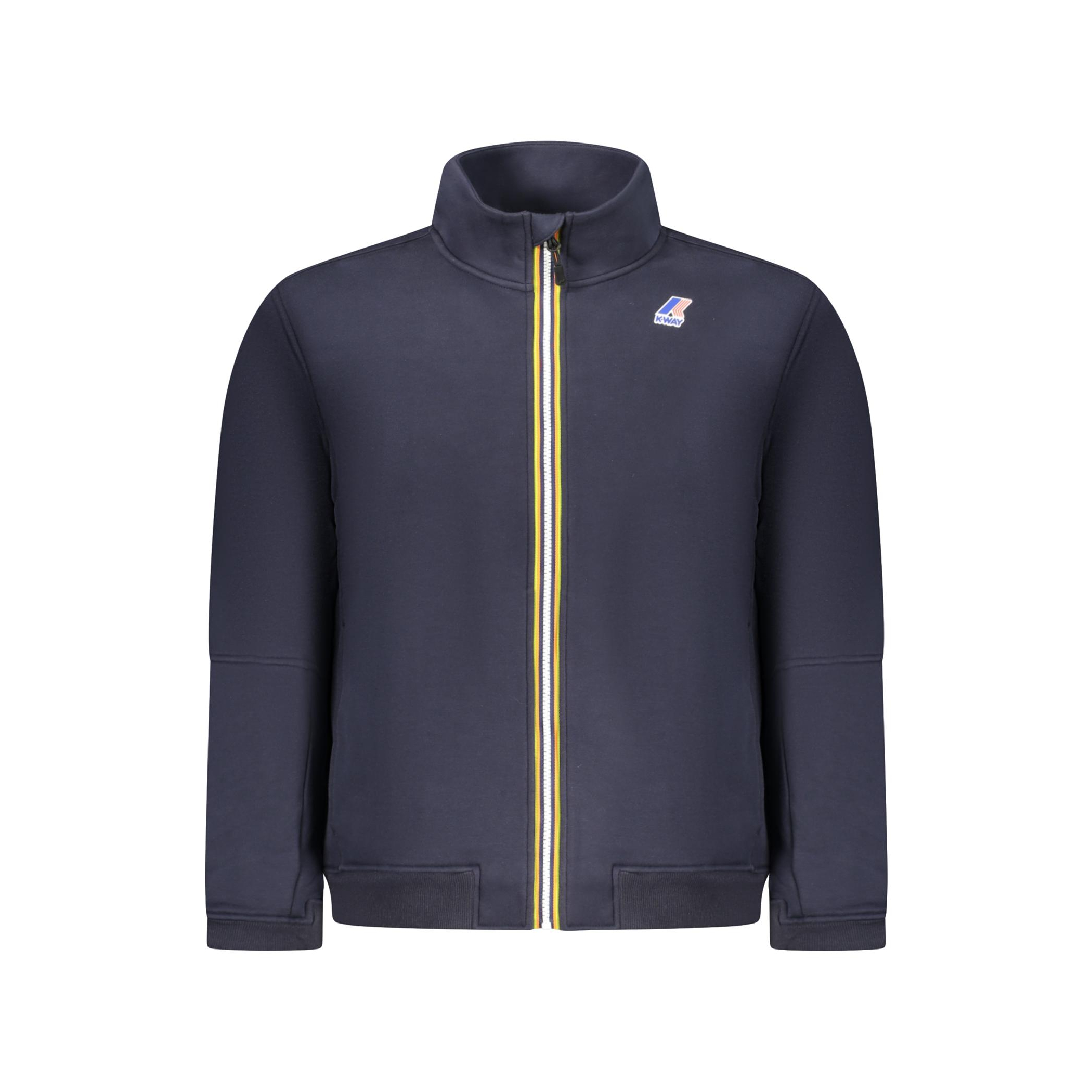 Снимка на Мъжки суитшърт с цип, син k-way K WAY