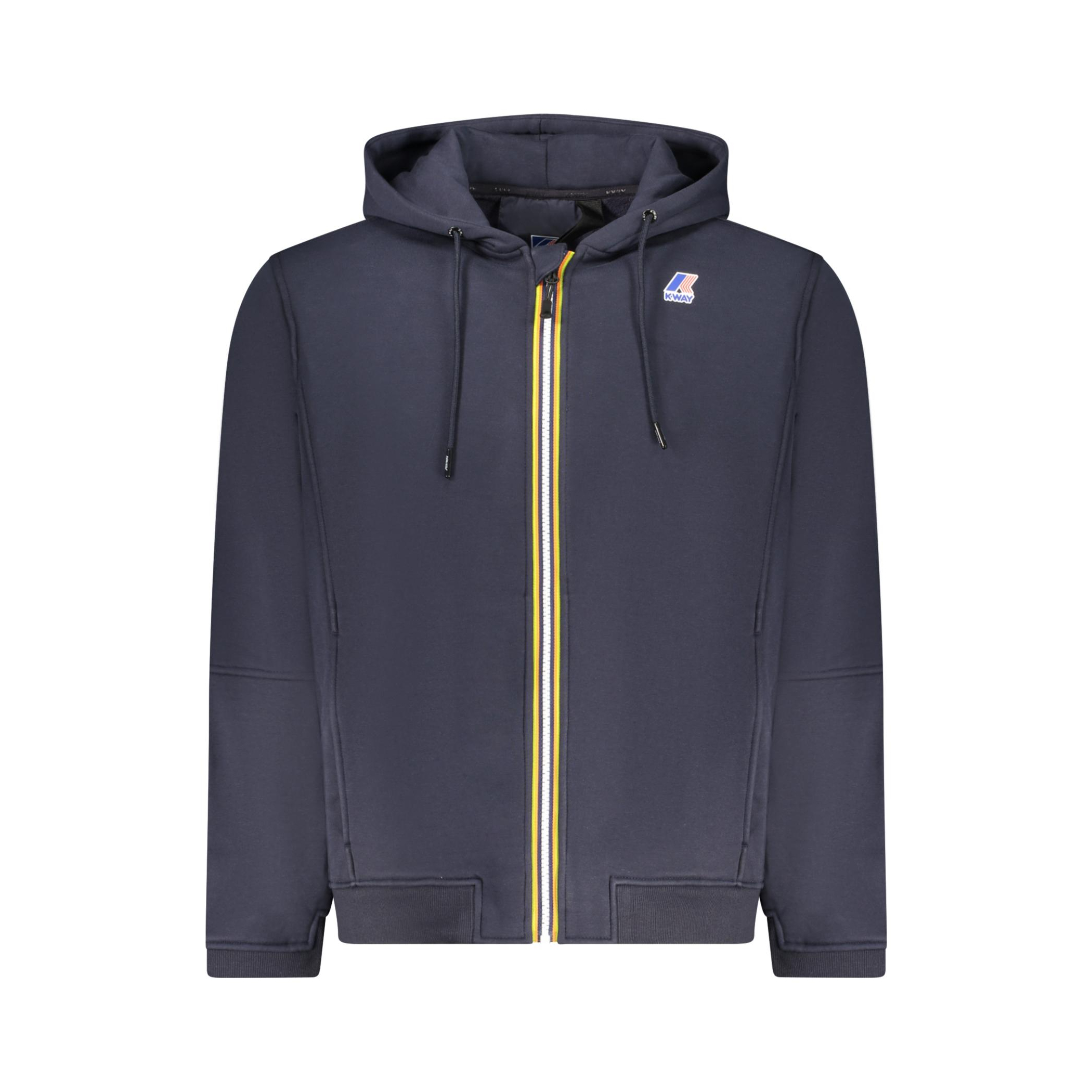 Снимка на Мъжки суитшърт с цип, син k-way K WAY