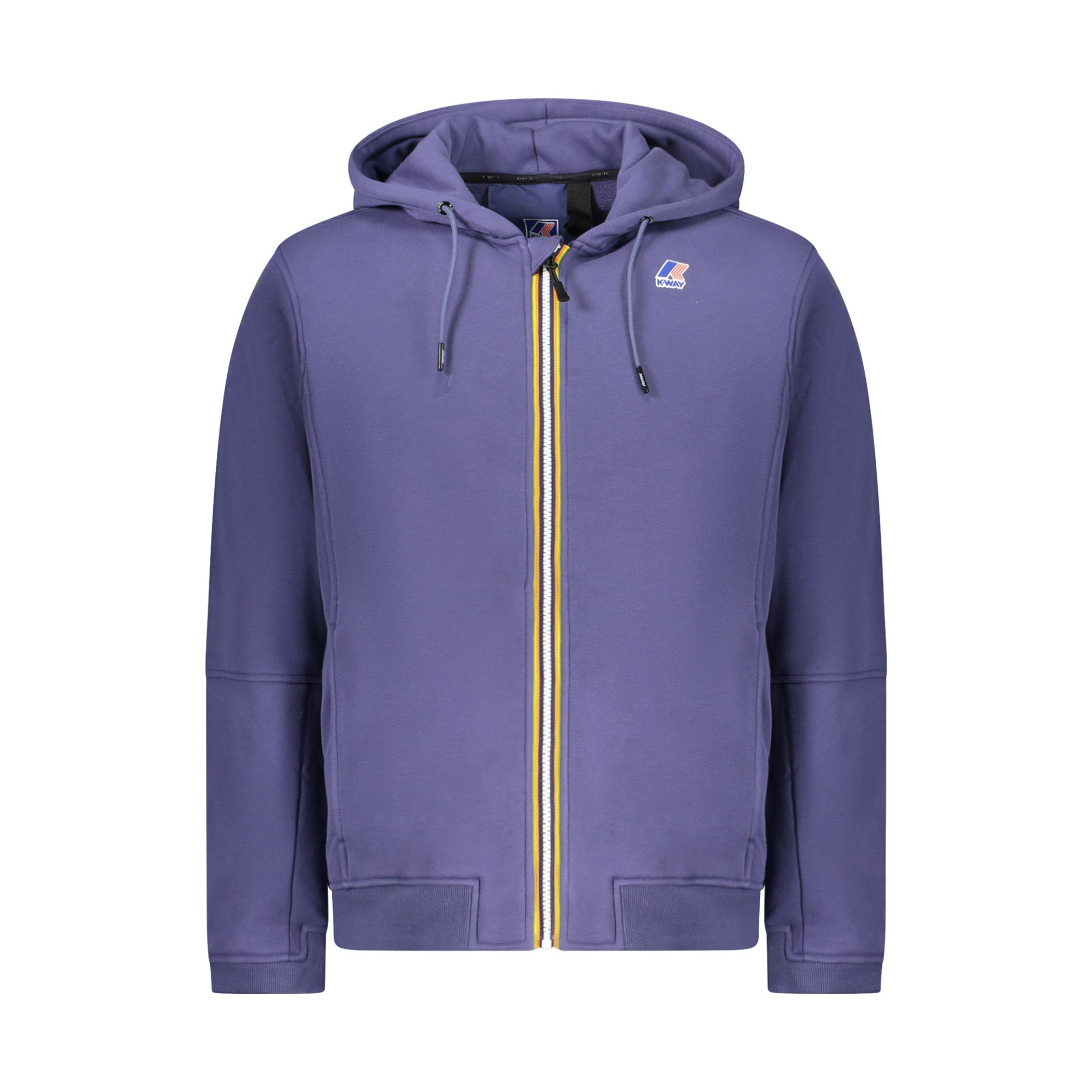 Снимка на Мъжки суитшърт с цип, син k-way K WAY