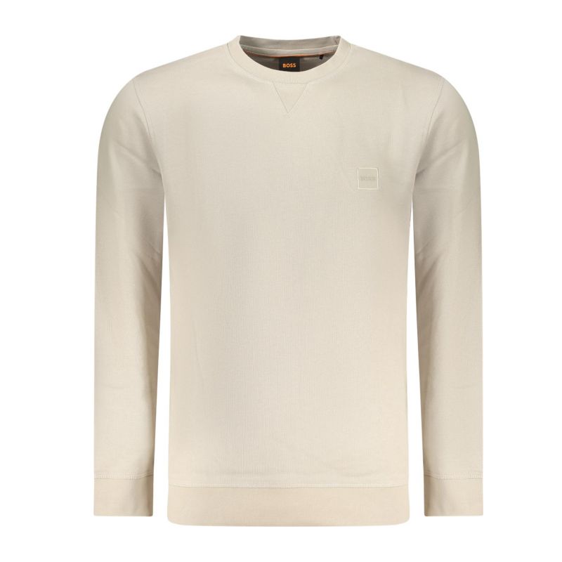 Мъжки суитшърт с цип , бежов