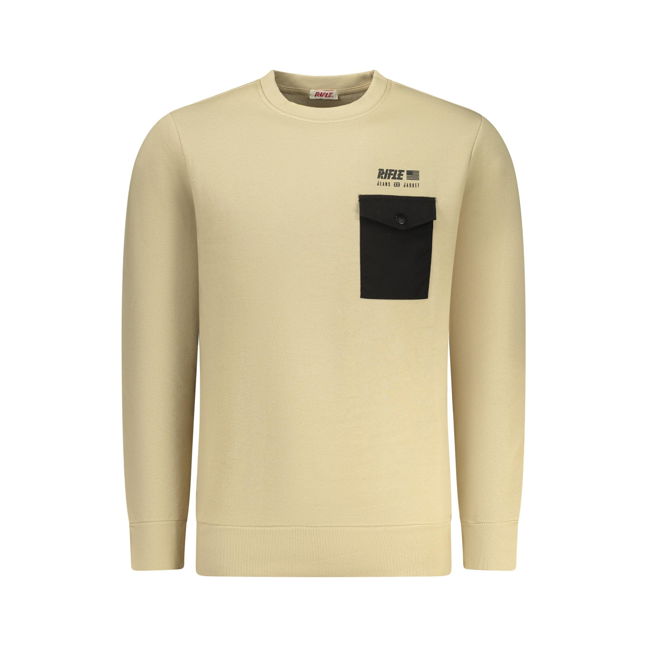 Снимка на Мъжки суитшърт с цип , бежов RIFLE