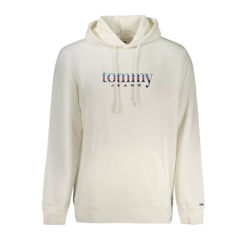 Мъжки суитшърт с цип , бял