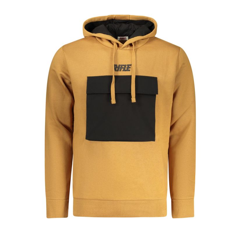 Мъжки суитшърт с цип , кафяв