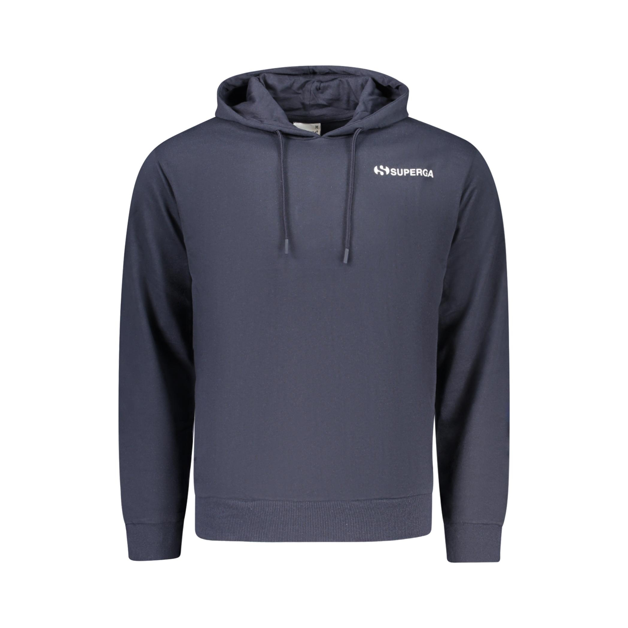 Снимка на Мъжки суитшърт с цип  в син цвят SUPERGA