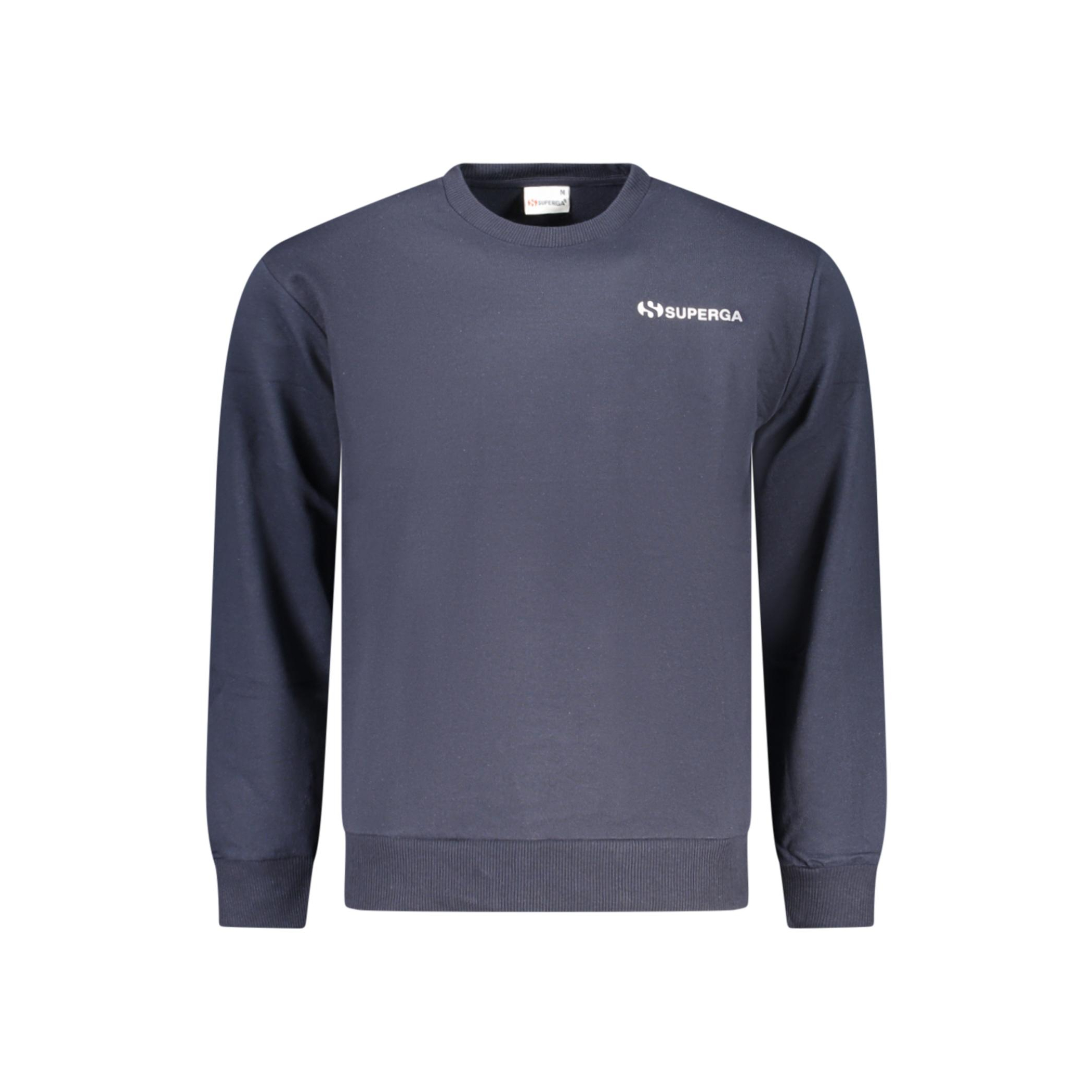 Снимка на Мъжки суитшърт с цип  в син цвят SUPERGA