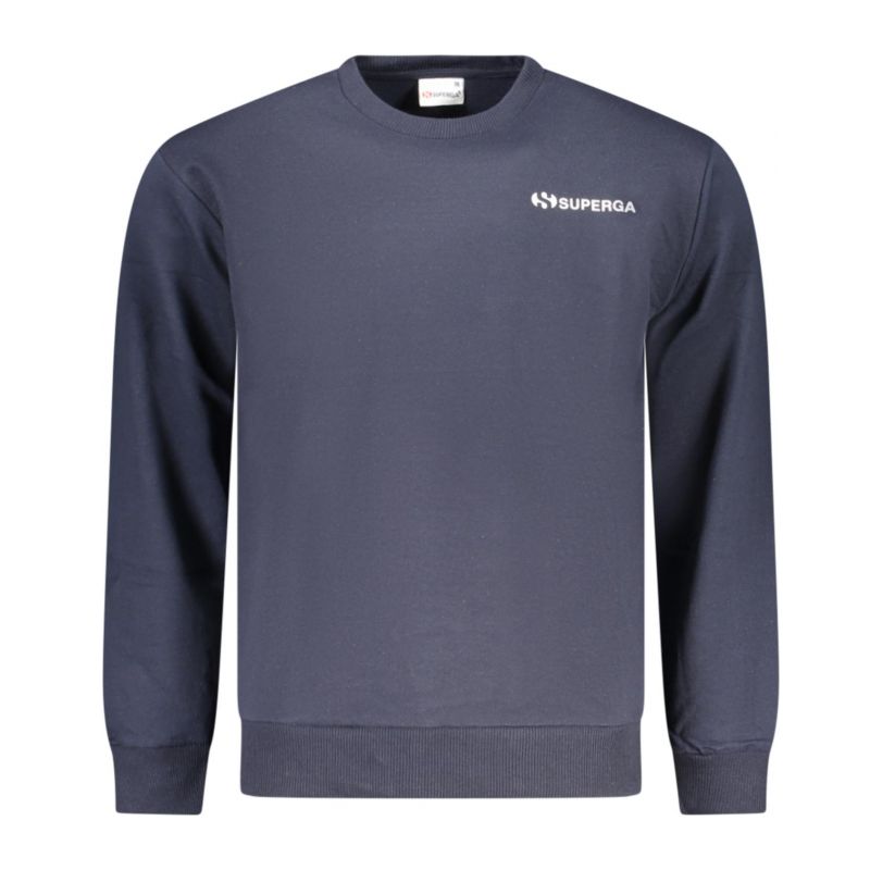 Мъжки суитшърт с цип в син цвят