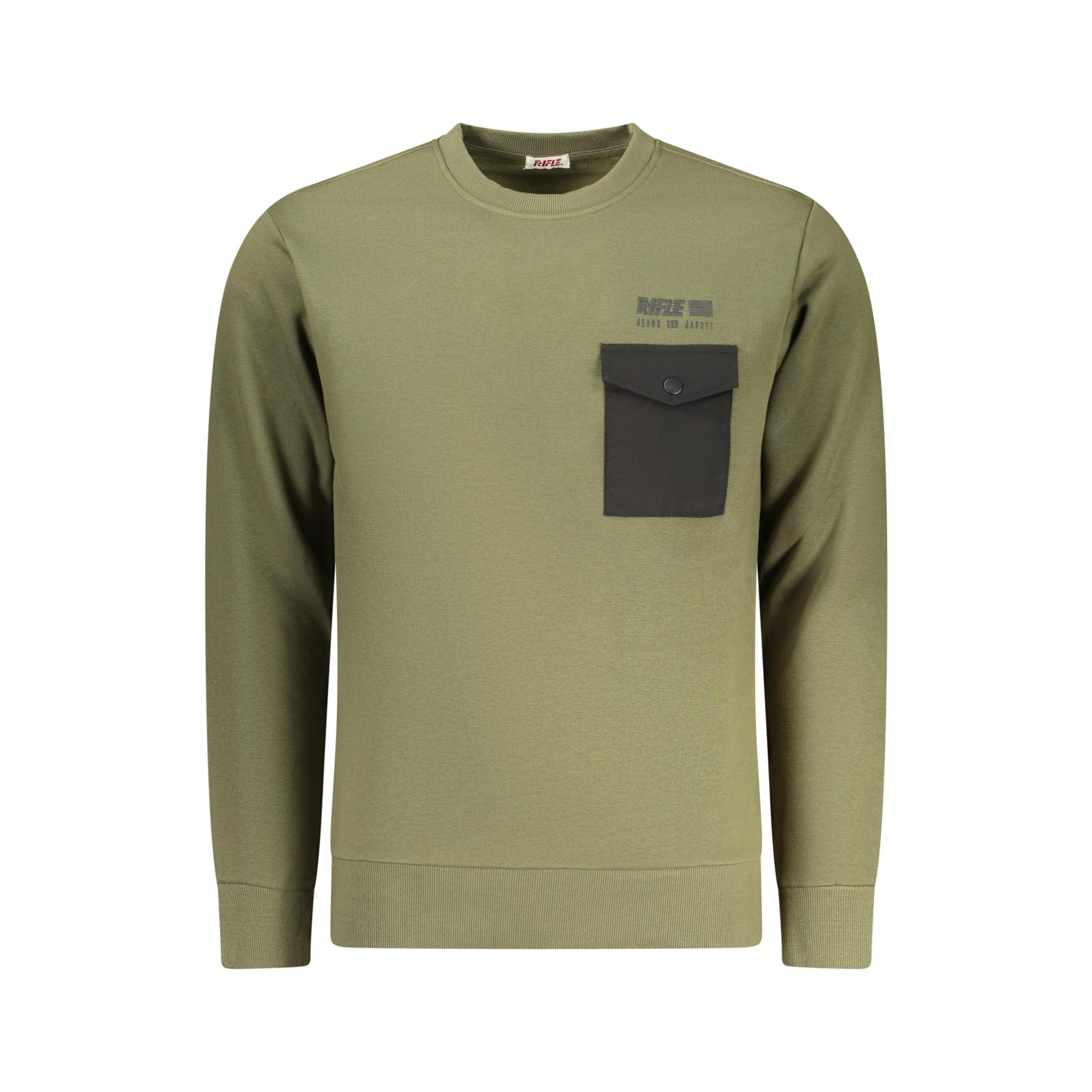 Снимка на Мъжки суитшърт с цип vel, зелен RIFLE