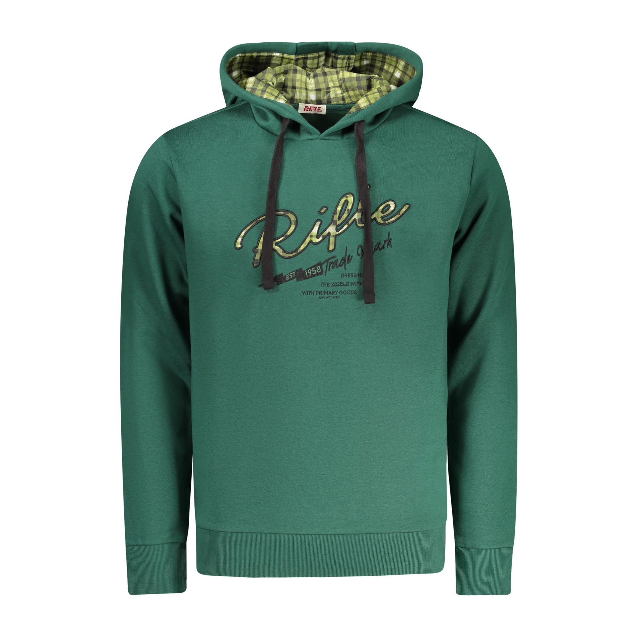 Снимка на Мъжки суитшърт с цип vel, зелен RIFLE