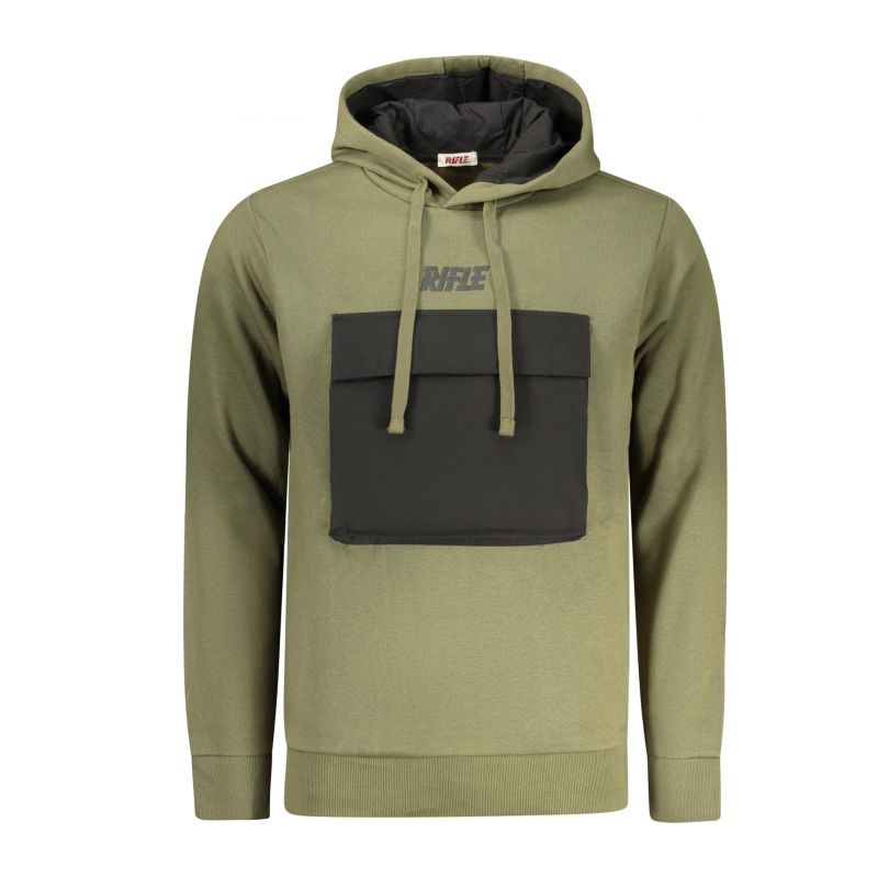 Мъжки суитшърт с цип vel, зелен